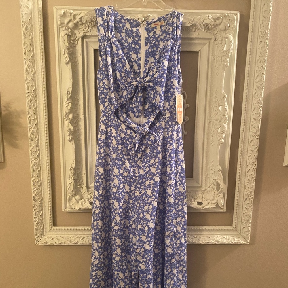 NWT GIANNI BINI FLORAL CROPPED JUMPER